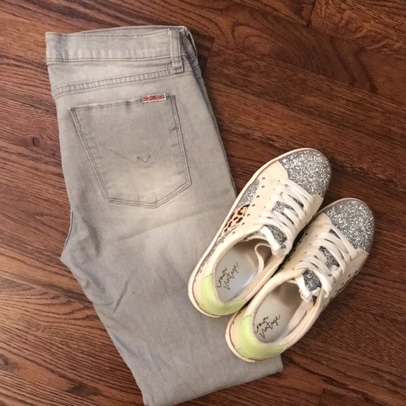 Hudson Krista Ankle Super Skinny Jeans Gray Sz 28 - Picture 2 of 13